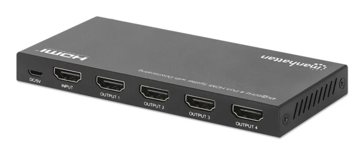 Manhattan 208369 rozgałęziacz telewizyjny HDMI 4x HDMI