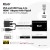 CLUB3D CAC-1720 adapter kablowy 0,6 m HDMI Typu A (Standard) VGA (D-Sub) + USB Czarny