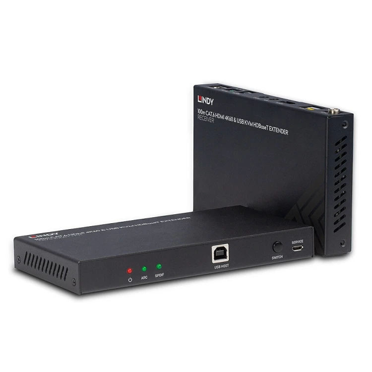 Lindy 38343 przedłużacz KVM Nadajnik i odbiornik