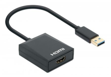 Manhattan 153690 stacja dokująca Przewodowa USB 3.2 Gen 1 (3.1 Gen 1) Type-A Czarny