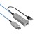 Lindy 43345 kabel USB USB 3.2 Gen 1 (3.1 Gen 1) 30 m USB A 2 x USB A Niebieski, Srebrny