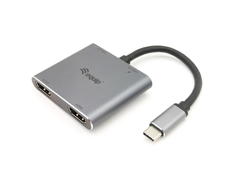 Equip 133484 stacja dokująca USB 3.2 Gen 1 (3.1 Gen 1) Type-C Srebrny
