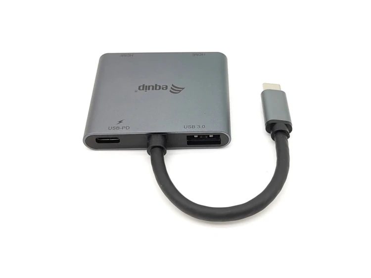 Equip 133484 stacja dokująca USB 3.2 Gen 1 (3.1 Gen 1) Type-C Srebrny