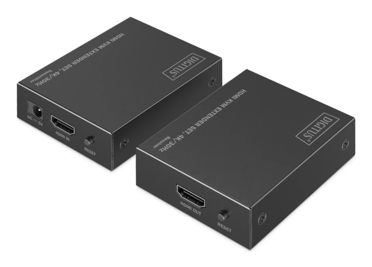 Digitus Zestaw przedłużacza KVM HDMI, 4K/30Hz