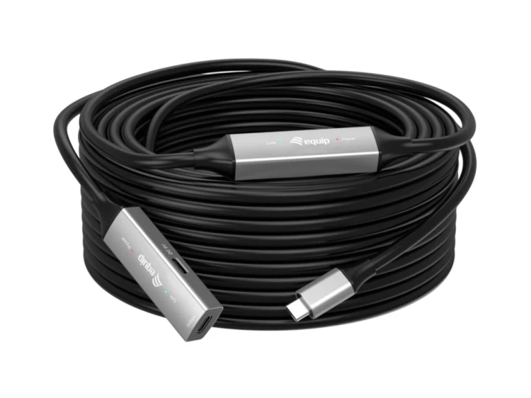 Equip 133358 kabel USB USB 3.2 Gen 1 (3.1 Gen 1) 15 m USB C Czarny
