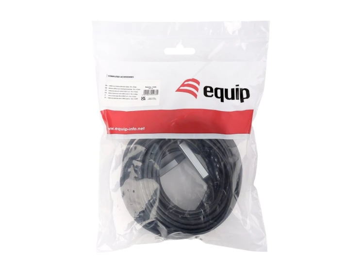Equip 133358 kabel USB USB 3.2 Gen 1 (3.1 Gen 1) 15 m USB C Czarny