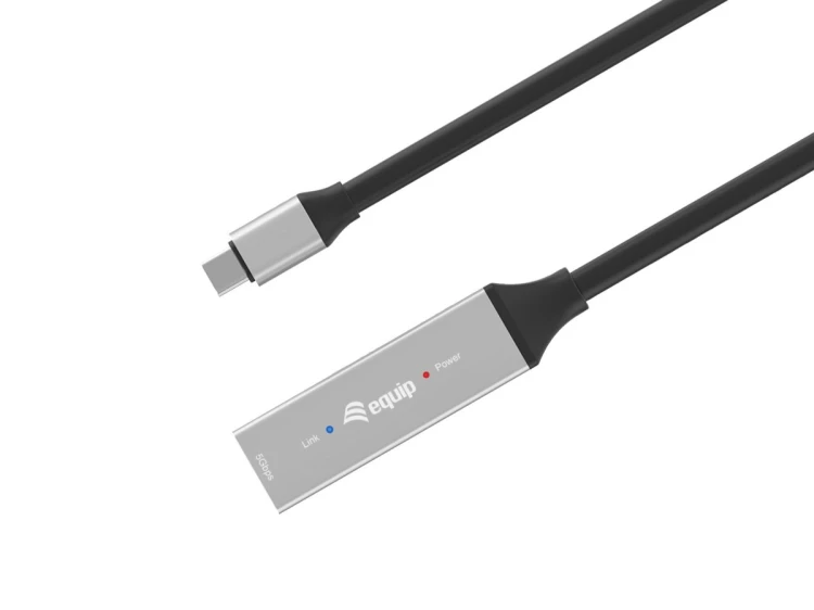 Equip 133357 kabel USB USB 3.2 Gen 1 (3.1 Gen 1) 10 m USB C Czarny