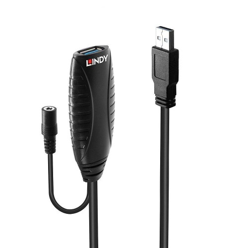 Lindy 43156 kabel USB USB 3.2 Gen 1 (3.1 Gen 1) 10 m USB A Czarny