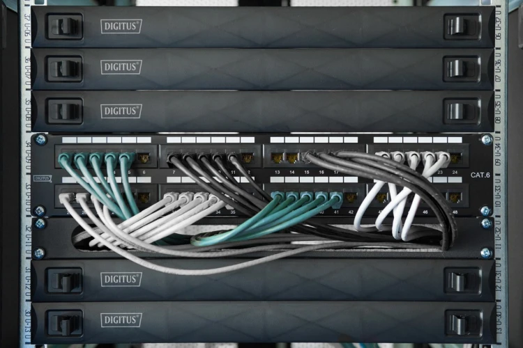 Digitus Moduł Keystone CAT 6A, ekranowany z inteligentnym menedżerem kabli - 48 szt.