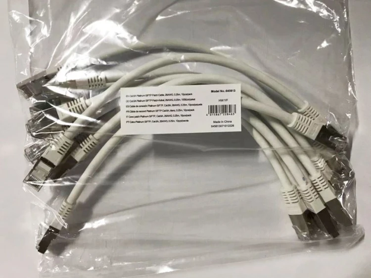 Equip 645613 kabel sieciowy Biały 0,25 m Cat6a S/FTP (S-STP)