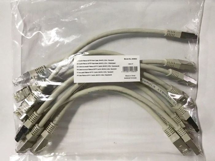 Equip 645603 kabel sieciowy Szary 0,25 m Cat6a S/FTP (S-STP)