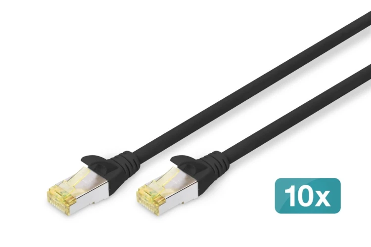 Digitus Kabel krosowy CAT 6A S/FTP, 10 sztuk