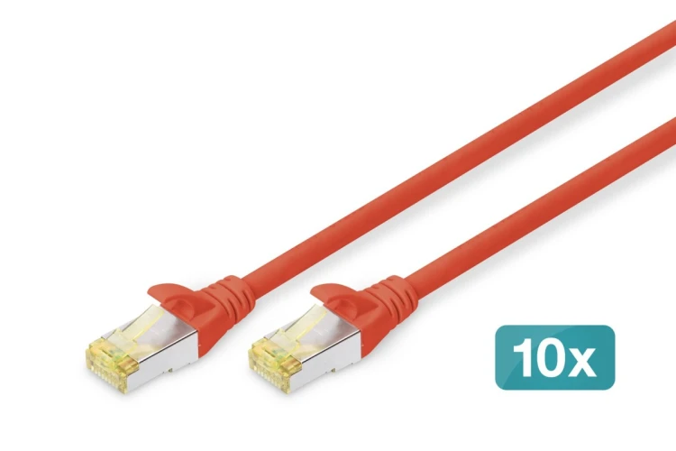 Digitus Kabel krosowy CAT 6A S/FTP, 10 sztuk