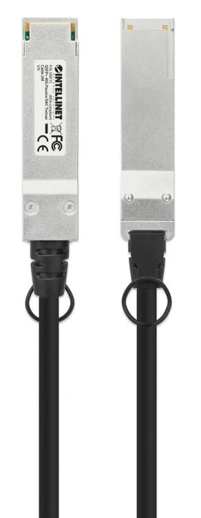 Intellinet 508513 kabel InfiniBand / światłowodowy 2 m QSFP+ Czarny, Srebrny