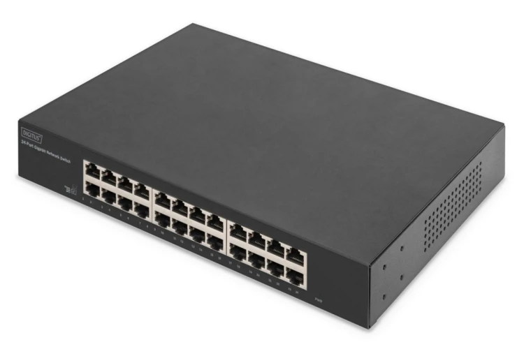 Digitus 24-portowy przełącznik gigabitowy, 19-calowy, niezarządzalny