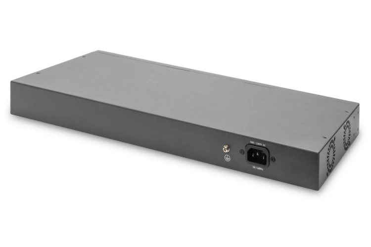 Digitus Przełącznik Gigabit Ethernet Layer 2, 24-portowy, 2x RJ45/SFP-Combo + 2 x porty SFP Uplink