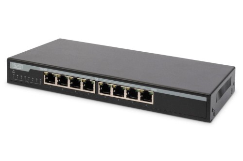 Digitus Przełącznik 8-portowy Gigabit Desktop PoE 10/100/1000 Mbps