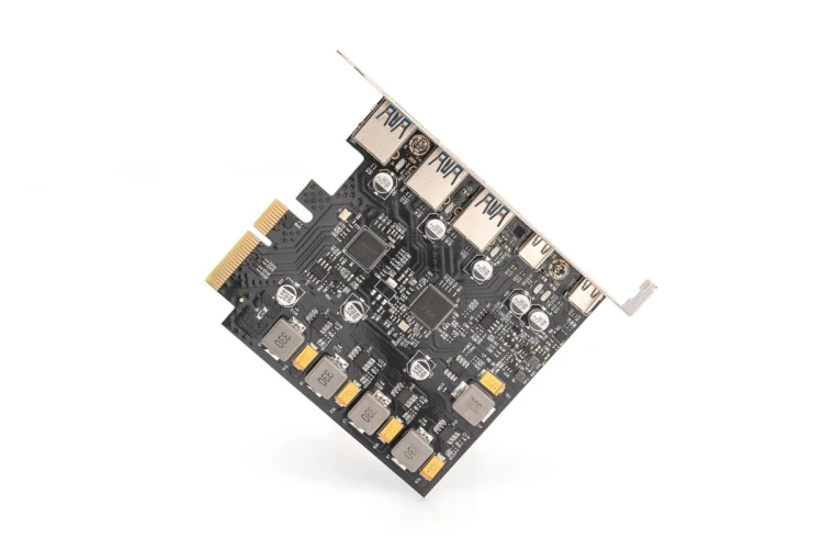 Digitus Karta PCIe 2 x USB-C i 3 x USB A