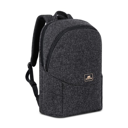 Plecak na laptop 15,6", RIVACASE Anvik, 15L, czarny, z materiału wodoodpornego, kieszenie na tablet 10,5", smartfon, dokumenty, akcesoria, butelkę