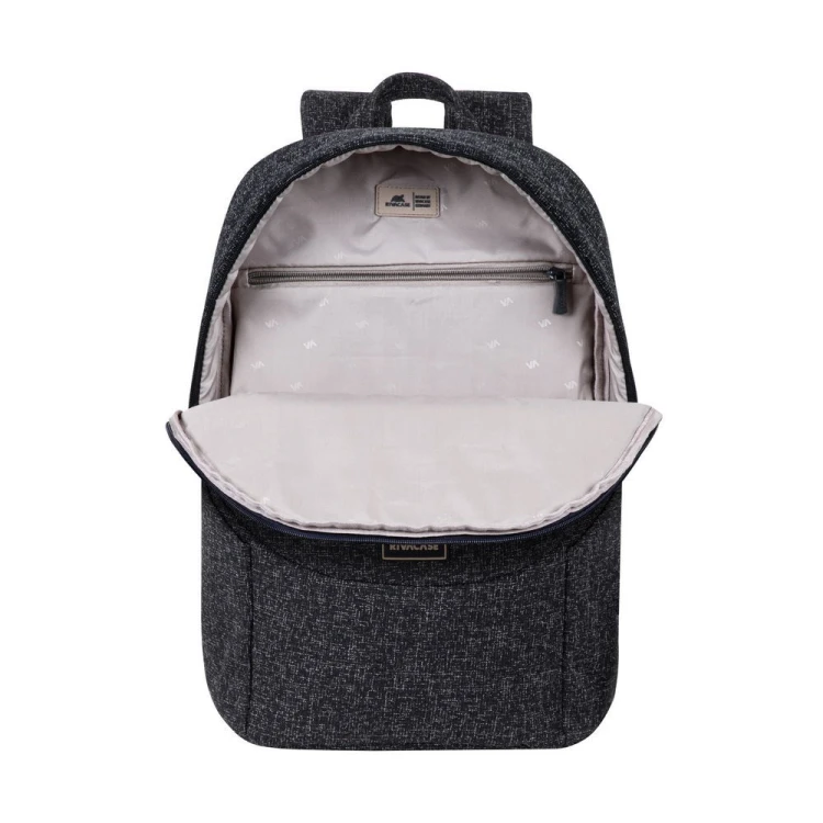 Plecak na laptop 15,6", RIVACASE Anvik, 15L, czarny, z materiału wodoodpornego, kieszenie na tablet 10,5", smartfon, dokumenty, akcesoria, butelkę