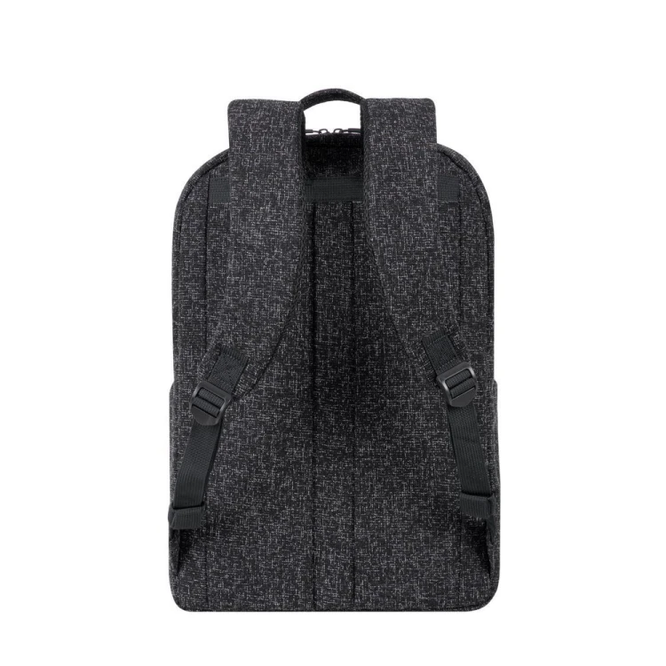 Plecak na laptop 15,6", RIVACASE Anvik, 15L, czarny, z materiału wodoodpornego, kieszenie na tablet 10,5", smartfon, dokumenty, akcesoria, butelkę