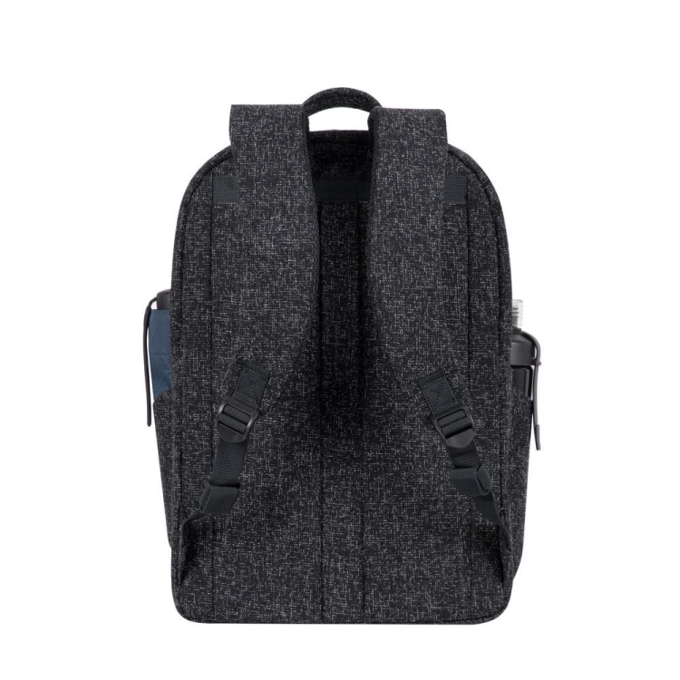 Plecak na laptop 15,6", RIVACASE Anvik, 15L, czarny, z materiału wodoodpornego, kieszenie na tablet 10,5", smartfon, dokumenty, akcesoria, butelkę