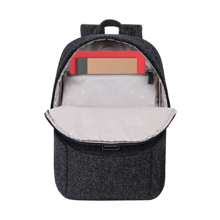 Plecak na laptop 15,6", RIVACASE Anvik, 15L, czarny, z materiału wodoodpornego, kieszenie na tablet 10,5", smartfon, dokumenty, akcesoria, butelkę
