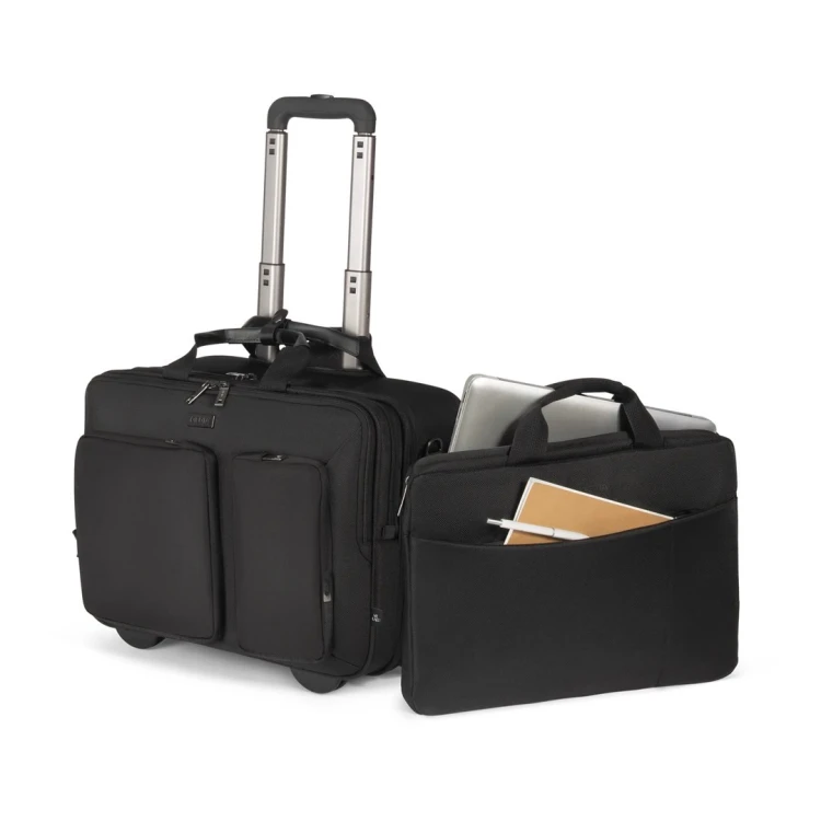 DICOTA D3250901 torba na laptop 40,6 cm (16") Pokrowiec w typie walizki na naóżkach Czarny