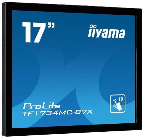 iiyama TF1734MC-B7X monitor komputerowy 43,2 cm (17") 1280 x 1024 px SXGA LED Ekran dotykowy Czarny