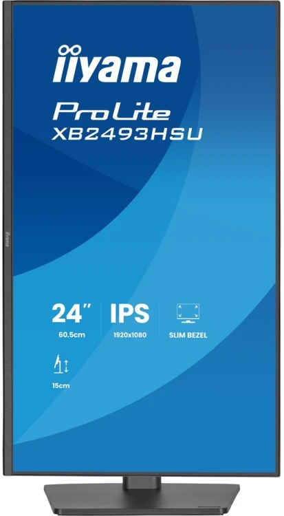 iiyama ProLite XB2493HSU-B1 monitor komputerowy 60,5 cm (23.8") 1920 x 1080 px Full HD LED Czarny