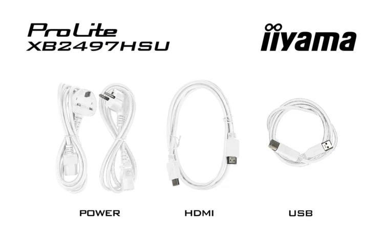 iiyama ProLite XB2497HSU-W1 monitor komputerowy 60,5 cm (23.8") 1920 x 1080 px Full HD LED Biały