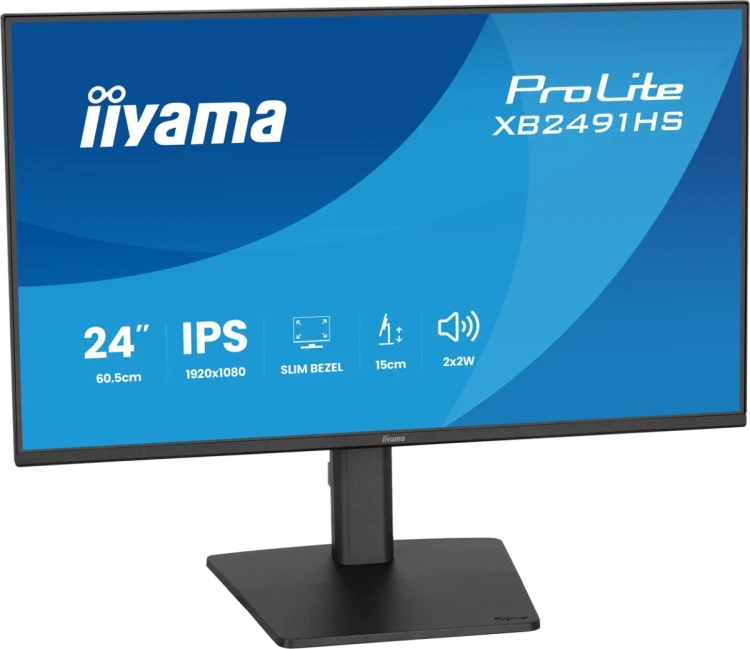 iiyama ProLite XB2491HS-B1 monitor komputerowy 60,5 cm (23.8") 1920 x 1080 px Full HD LCD Czarny