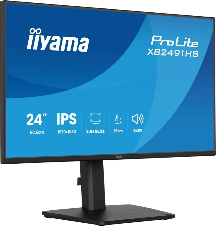 iiyama ProLite XB2491HS-B1 monitor komputerowy 60,5 cm (23.8") 1920 x 1080 px Full HD LCD Czarny