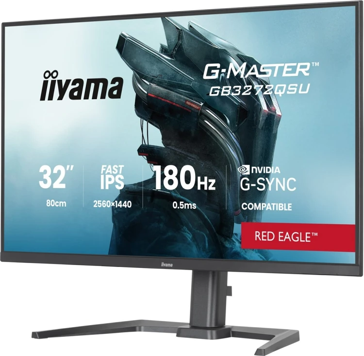 iiyama G-MASTER GB3272QSU-B1 monitor komputerowy 80 cm (31.5") 2560 x 1440 px Quad HD LED Czarny