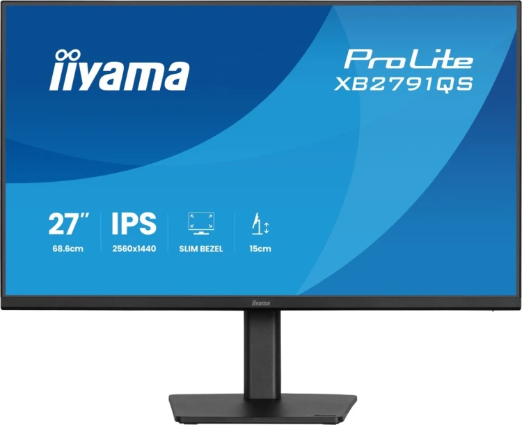 iiyama ProLite XB2791QS-B1 monitor komputerowy 68,6 cm (27") 2560 x 1440 px Quad HD LED Czarny