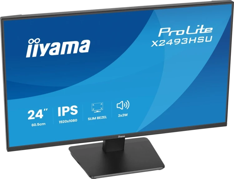 iiyama ProLite X2493HSU-B1 monitor komputerowy 60,5 cm (23.8") 1920 x 1080 px Full HD LED Czarny