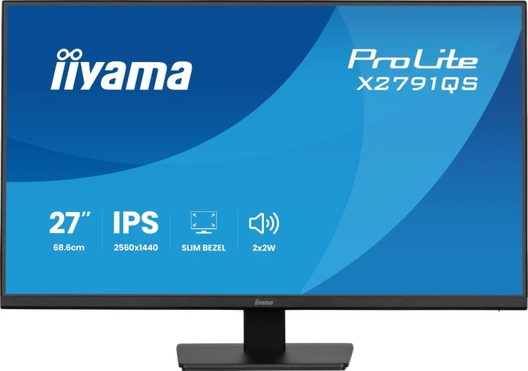 iiyama ProLite X2791QS-B1 monitor komputerowy 68,6 cm (27") 2560 x 1440 px Quad HD LED Czarny