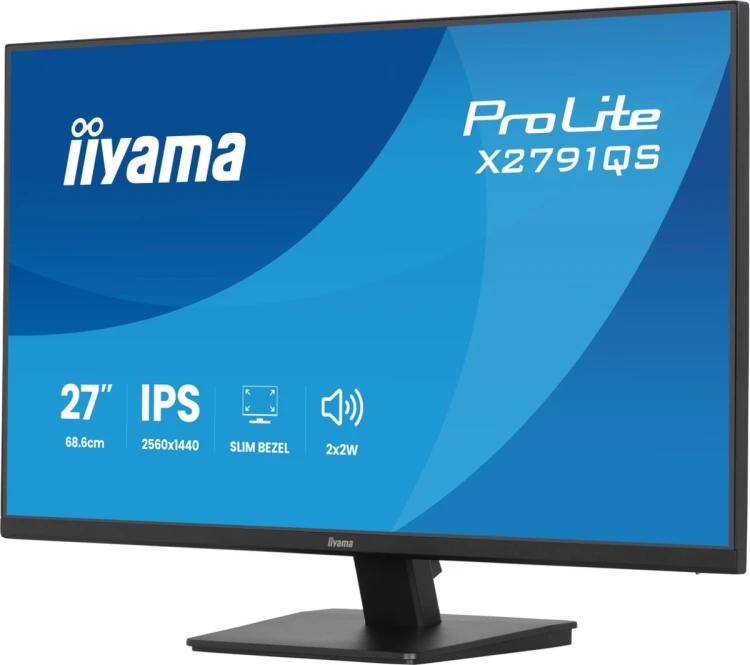 iiyama ProLite X2791QS-B1 monitor komputerowy 68,6 cm (27") 2560 x 1440 px Quad HD LED Czarny