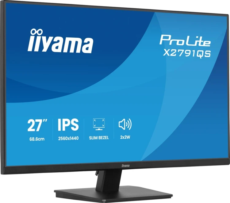 iiyama ProLite X2791QS-B1 monitor komputerowy 68,6 cm (27") 2560 x 1440 px Quad HD LED Czarny