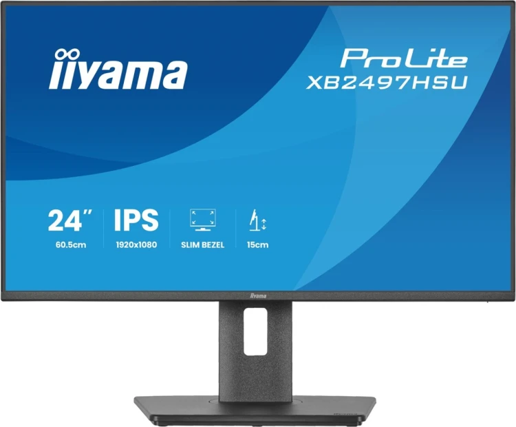 iiyama ProLite XB2497HSU-B1 monitor komputerowy 60,5 cm (23.8") 1920 x 1080 px Full HD LED Czarny