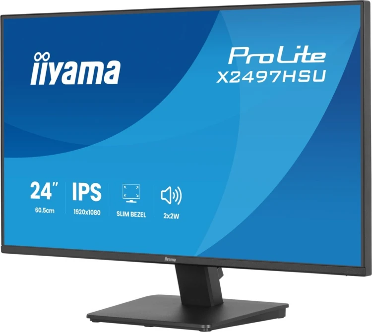 iiyama ProLite X2497HSU-B1 monitor komputerowy 60,5 cm (23.8") 1920 x 1080 px Full HD LED Czarny