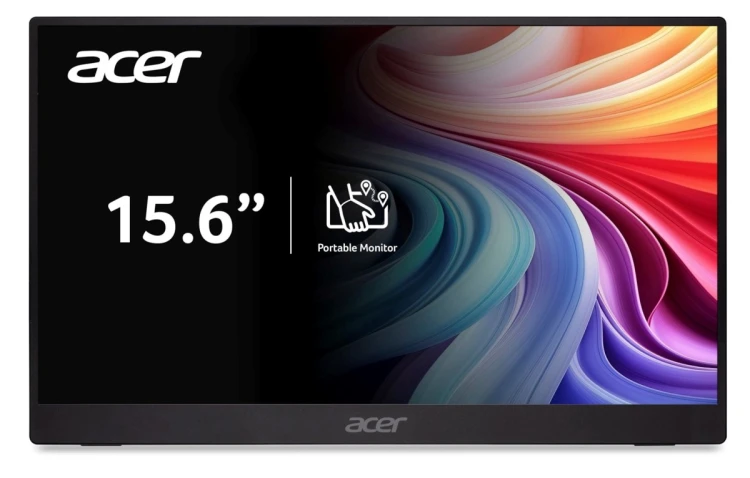 Acer PM161QB1bmiuux Przenośny monitor Czarny 39,6 cm (15.6") 1920 x 1080 px