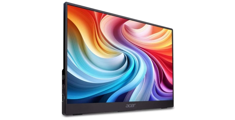 Acer PM161QB1bmiuux Przenośny monitor Czarny 39,6 cm (15.6") 1920 x 1080 px