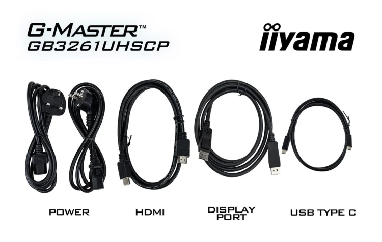 iiyama G-MASTER GB3261UHSCP-B1 monitor komputerowy 80 cm (31.5") 3840 x 2160 px 4K Ultra HD LED Czarny
