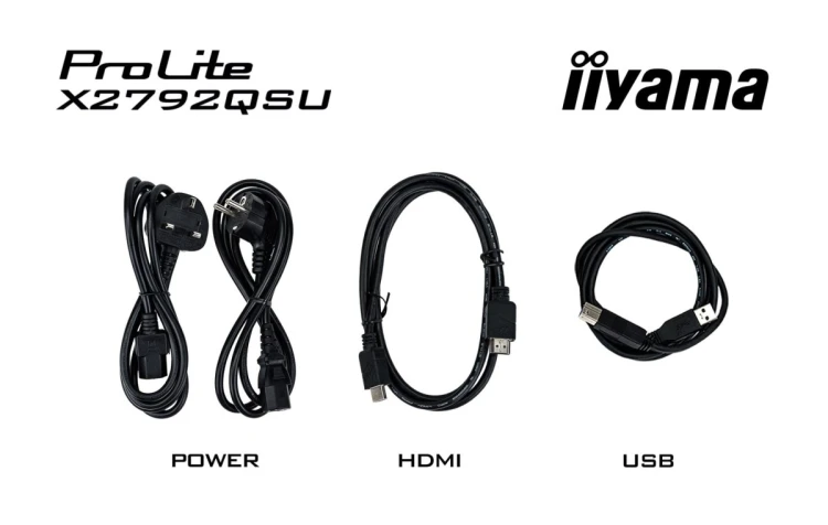 iiyama ProLite X2792QSU-B1 monitor komputerowy 68,6 cm (27") 2560 x 1440 px Quad HD LED Czarny
