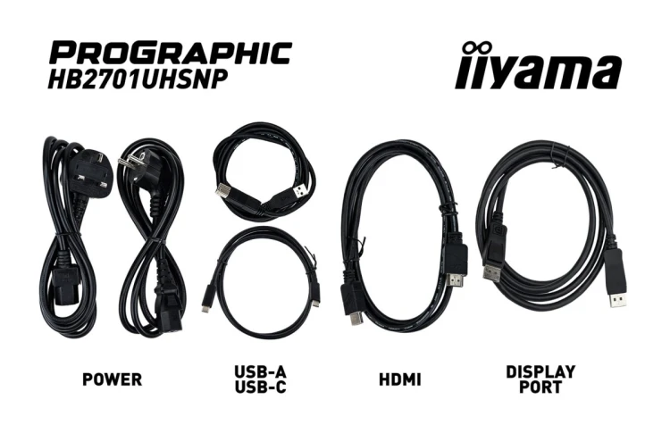 iiyama PROGRAPHIC HB2701UHSNP-B1 monitor komputerowy 68,6 cm (27") 3840 x 2160 px 4K Ultra HD LCD Czarny