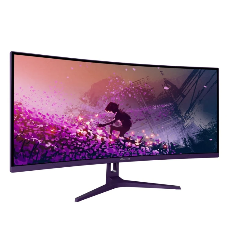Arozzi Nova 34” Curved monitor komputerowy 86,4 cm (34") 3440 x 1440 px 4K Ultra HD LED Fioletowy