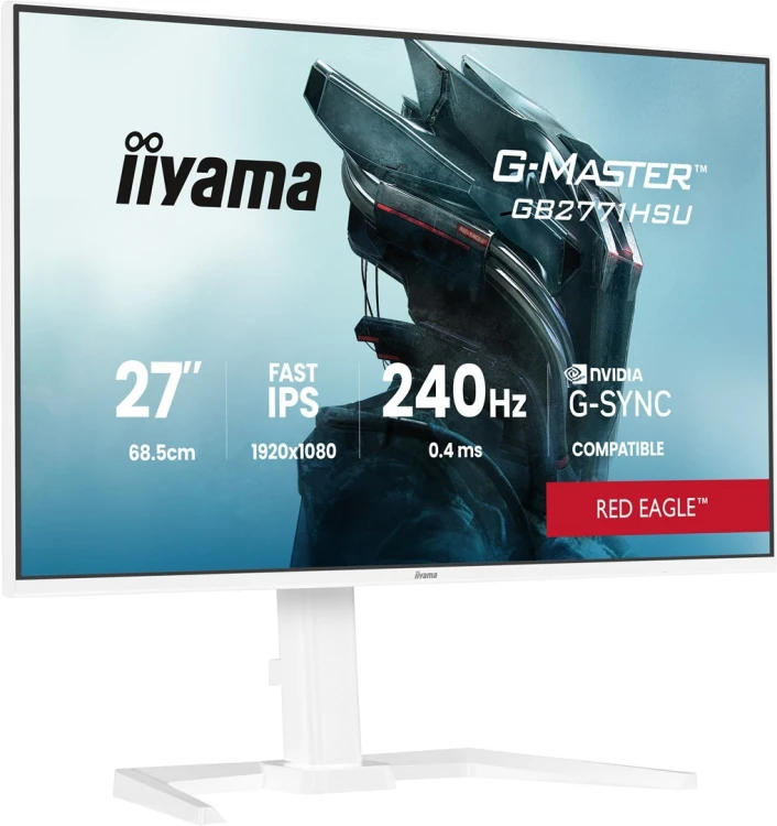 iiyama G-MASTER GB2771HSU-W1 monitor komputerowy 68,6 cm (27") 1920 x 1080 px Full HD LCD Biały