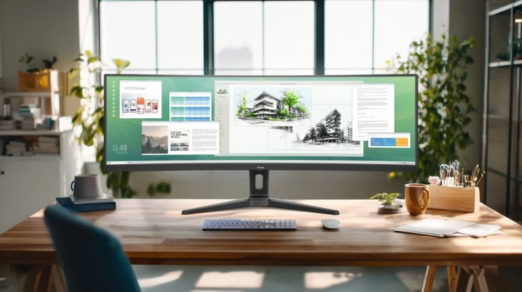iiyama ProLite XCB4594DQSU-B1 monitor komputerowy 113 cm (44.5") 5120 x 1440 px Dual QHD LED Czarny