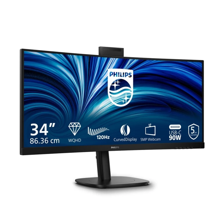 Philips 3000 series 34B2U3600CH/00 monitor komputerowy 86,4 cm (34") 3440 x 1440 px Wide Quad HD LCD Czarny